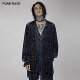 Goth medium length velvet shirt