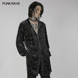 Goth medium length velvet shirt