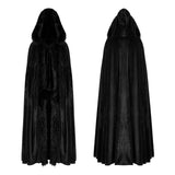 Goth faux rabbit fur long cloak