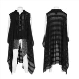 Post-apocalyptic style knitted vest