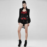 Steampunk stonewashing lace coat