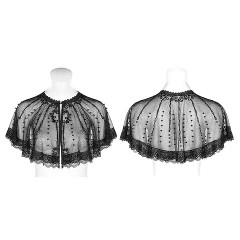 Noble Queen Pearl Mesh Little Cloak