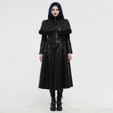 Gothic imitation fur long coat