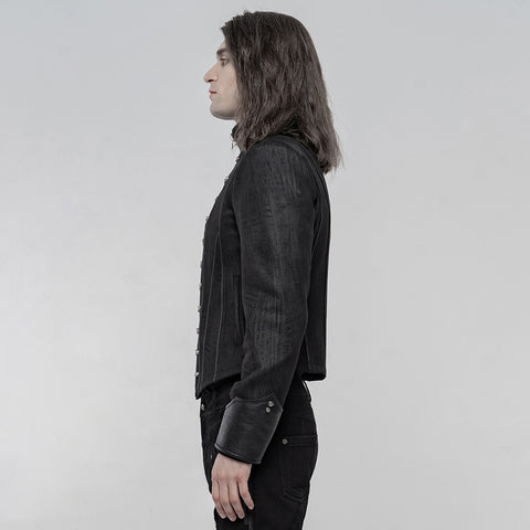 Punk handsome Short Coat