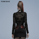 Gothic patent leather corset