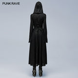Gothic cut-out applique coat