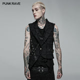 Gothic asymmetric vest