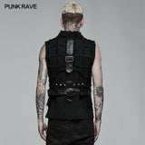 Gothic asymmetric vest