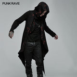 Goth printed knitted coat