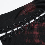 Goth printed knitted coat