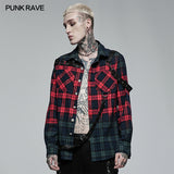 Punk Color Plaid Shirt