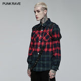 Punk Color Plaid Shirt